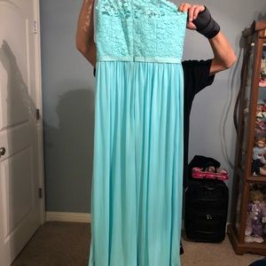 Spa color bridesmaids dress size 8